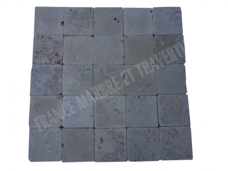 Travertin Noce Rebouché 15x15 cm 