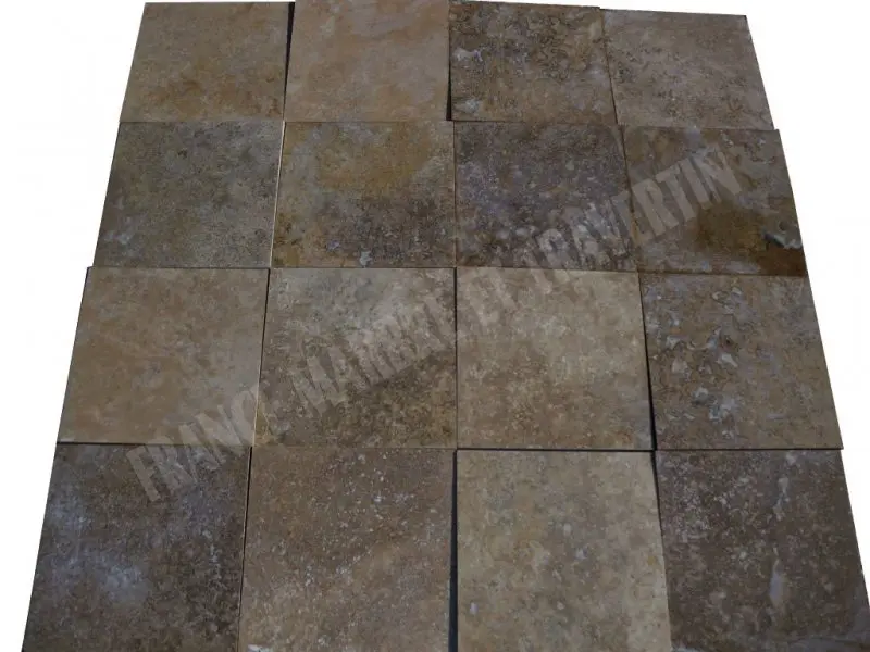 Travertin Walnut Noisette 20x20 cm 