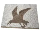 Travertin Multicolore Tableau Mouette 92x66 cm 