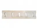 Travertin Beige Grille Caniveau Incurvé Serpent 9x50 cm  