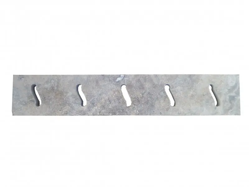 Travertin Silver Grille Serpent 9x50 cm 