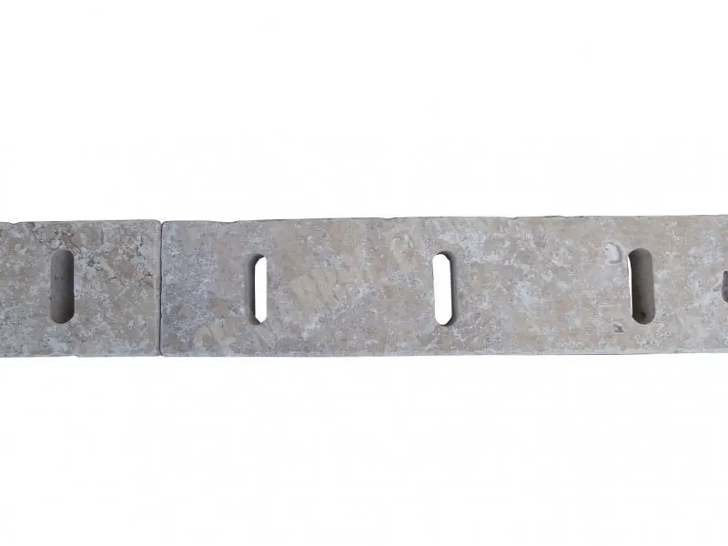 Travertin Beige Grille Rainure 9x50 cm  