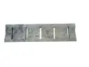 Travertin Silver Grille Caniveau Incurvé Rainure 12,5x50 cm  