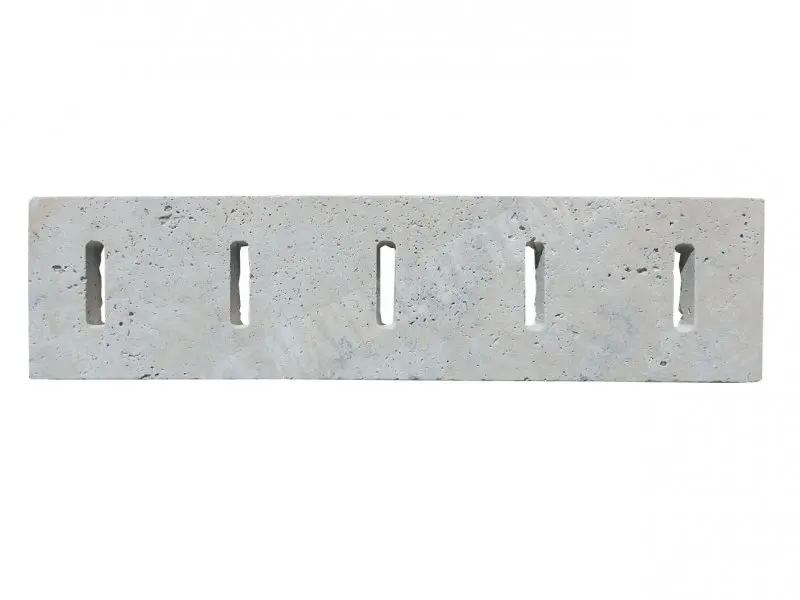 Travertin Beige Grille Rainure 12,5x50 cm 