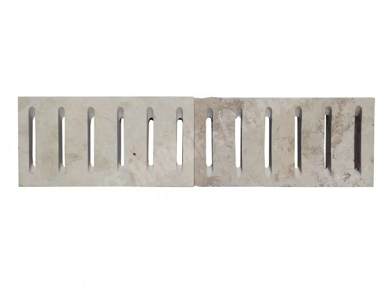 Travertin Beige Grille Rainure 15x30 cm  