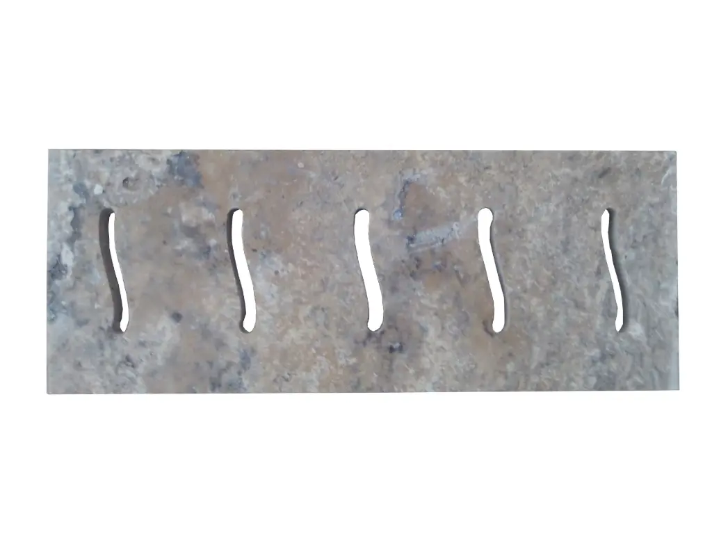 Travertin Silver Grille Serpente 19x50 cm 