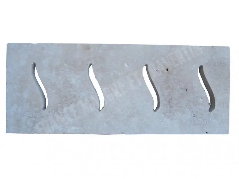 Travertin Beige Grille Serpent 25x61 cm 