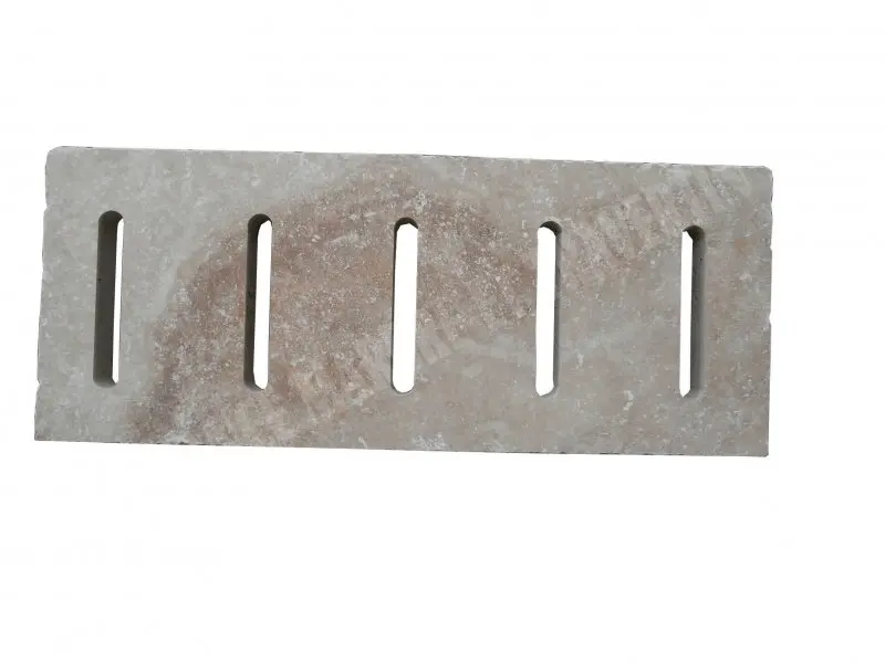 Travertin Beige Grille Rainure 25x61 cm 