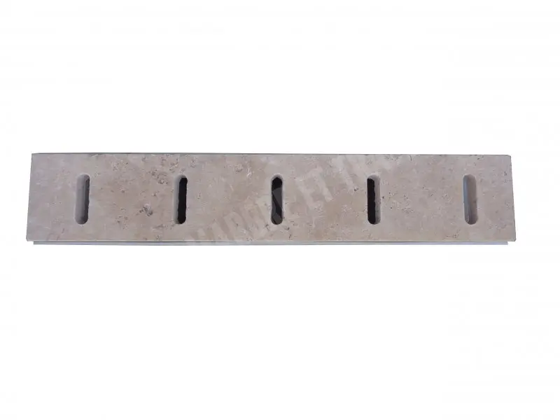 Travertin Beige Grille Rainure + Plastique Caniveau        