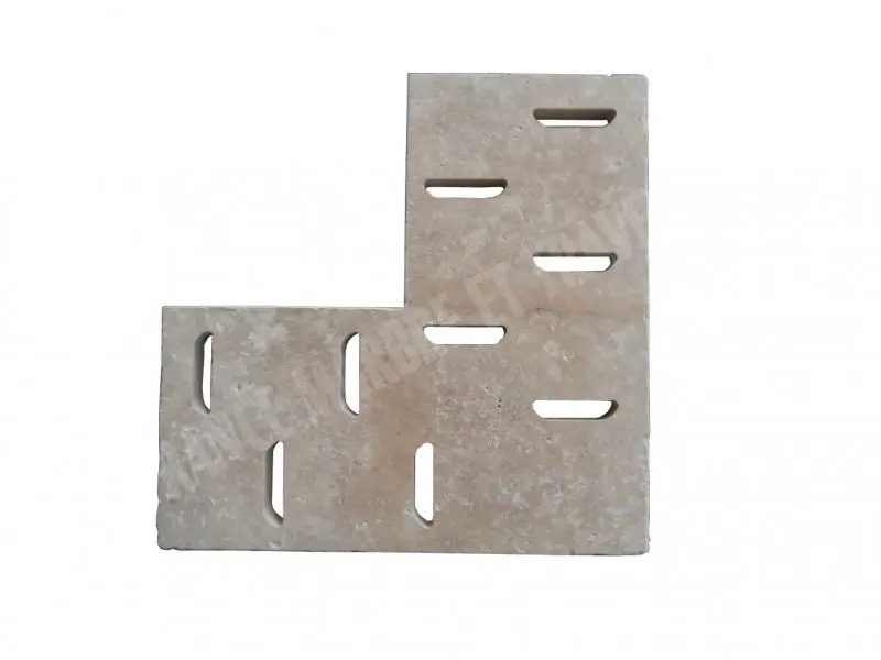 Travertin Beige Grille Angle D 50x50 cm 