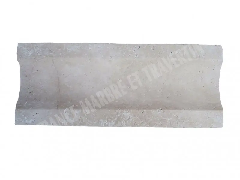 [975] Travertin Beige Caniveaux 25x61 cm 