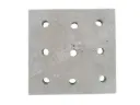 Travertin Beige Grille Siphon Perforé 18x18 cm 