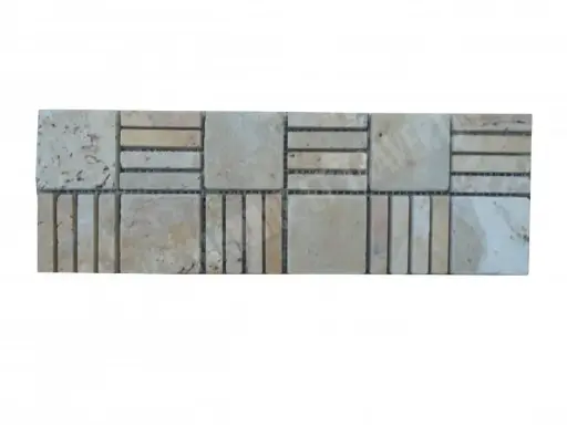 [1546] Travertin Jaune Paris 2 Frise 30,5x10 cm 