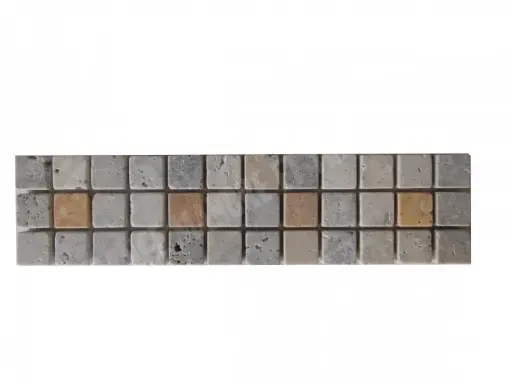 [1347] Travertin Silver - Milieu Jaune Frise 30,5x7,5 cm 
