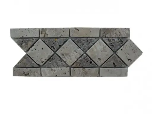 [598] Travertin Beige & Noce Frise KF-16 - 2 