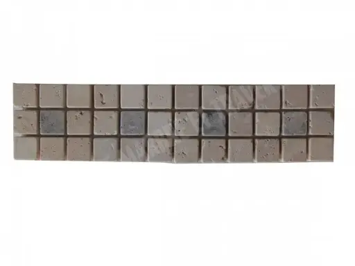 [519] Travertin Beige - Milieu Silver Frise 30,5x5 cm 