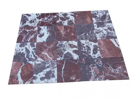 [1325] Marbre Rouge Tiger Cerise 30,5x30,5 cm 