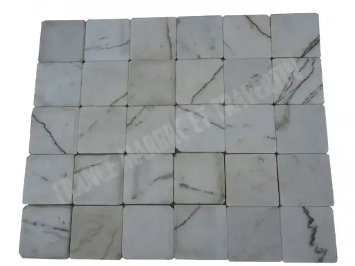 [0662] Marbre Blanc Newyork 10x10 cm 