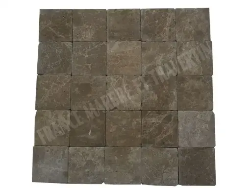 [0379] Marbre Marron Emperador 10x10 cm 