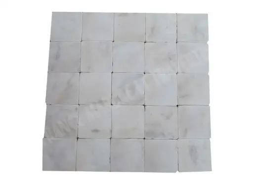 [1548] Marbre Afyon Blanc 15x15 cm 