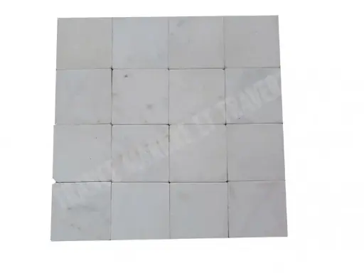 [1631] Marbre Afyon Blanc 20x20 cm 