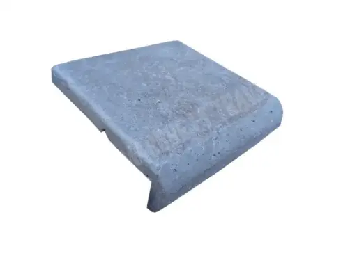 Travertin Walnut Nez de Marche Arrondi 10x10 cm