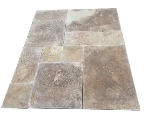 [832] Travertin Walnut Noisette Big Opus Romain 