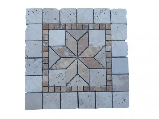 Travertin Multicolore Rosace 30,5x30,5 cm 