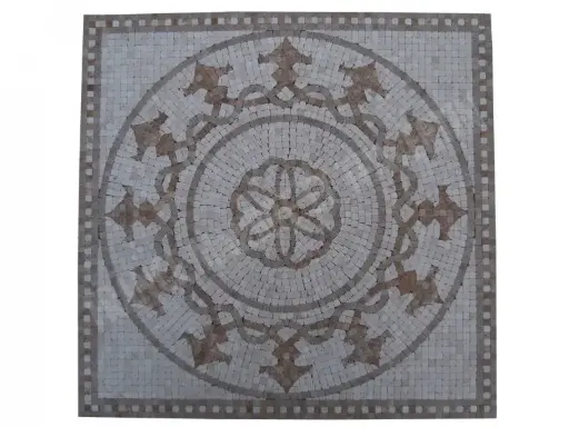 [1133] Travertin Multicolore Micro Rosace 61x61 cm 