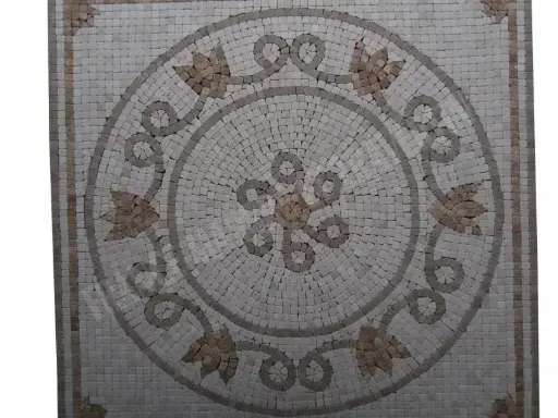 [1053] Travertin Multicolore Micro Rosace 61x61 cm 