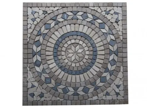 [1050] Travertin Multicolore Rosace 61x61 cm 