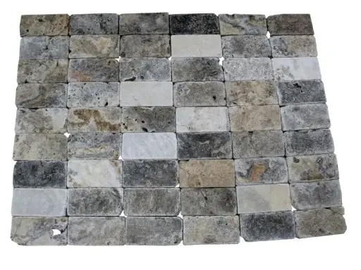 [047] Travertin Silver 7,5x15 cm 