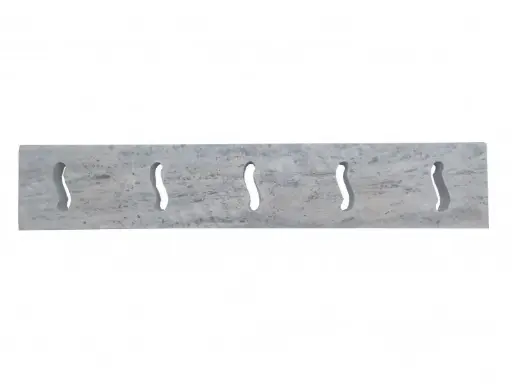 [1476] Travertin Silver Grille Serpent 9x50 cm 
