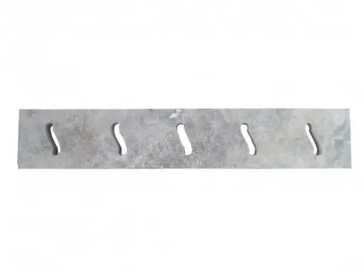 [1259] Travertin Silver Grille Serpent 9x50 cm 