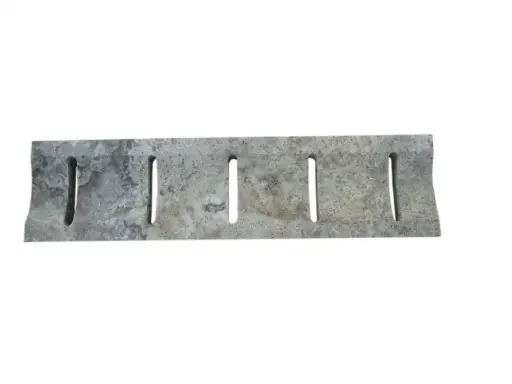 [3113] Travertin Silver Grille Caniveau Incurvé Rainure 12,5x50 cm  