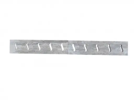 [2079] Travertin Silver Grille Serpent 12x50 cm 