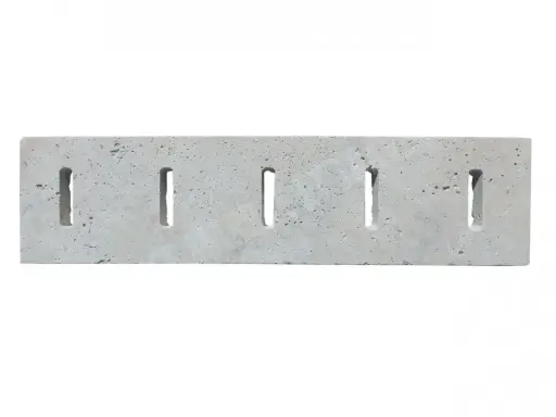 [1690] Travertin Beige Grille Rainure 12,5x50 cm 