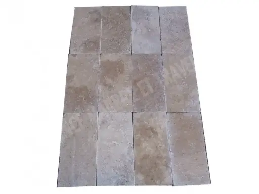 [2078] Travertin Walnut Noisette 20x40 cm 