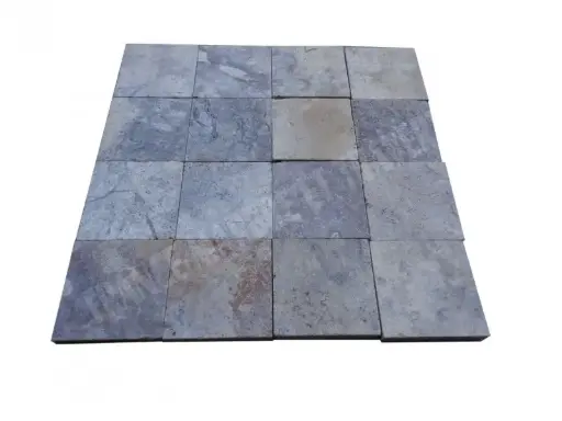 [2060] Travertin Silver Pavé 15x15 cm 