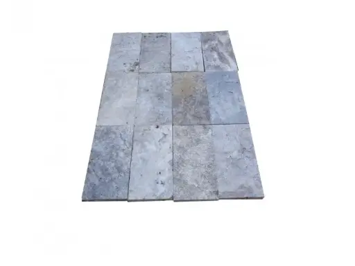 Travertin Silver Pavé 15x30 cm 