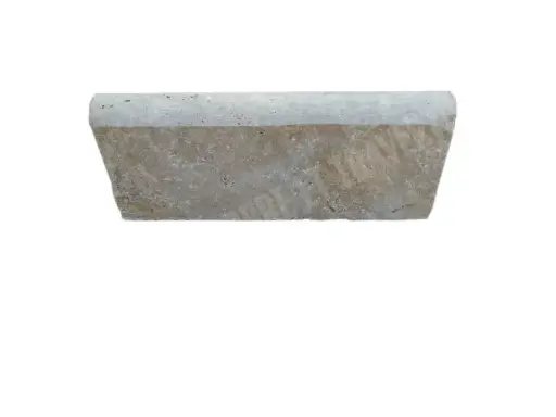 [384] Travertin Noce Bordure 43x18 cm Arrondi 