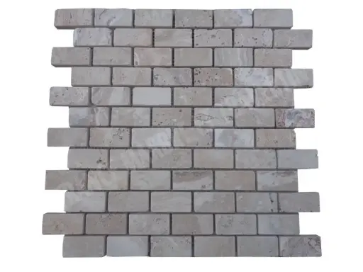 [2872] Travertin Leonardo Mosaique 2,3x4,8 cm 