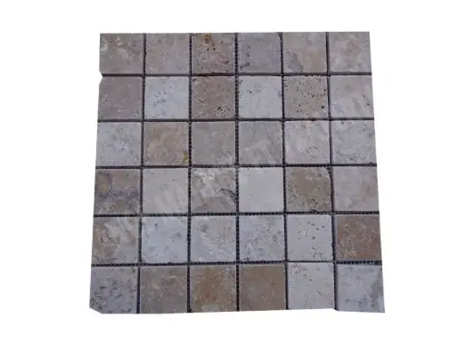 [1790] Travertin Philadelphia Mosaïque 4,8x4,8 cm 