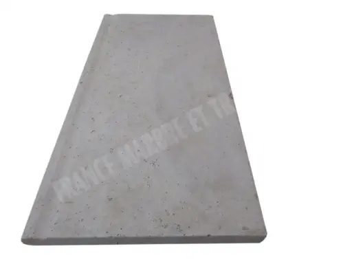 [2572] Travertin Beige Nuancé Margelle de Piscine Poignée