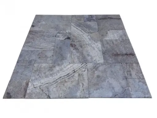 [083] Travertin Silver Opus Romain 